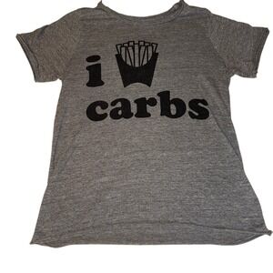 Chasor "I Carbs" Graphic Tee – Size M – Heather Gray - Nordstrom‎ Style